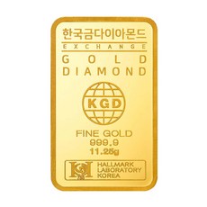 한국금다이아몬드 순금 골드바 11.25g 금시세 (24K 99.99%)