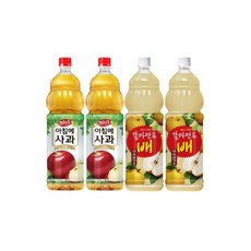 썬키스트 훼미리 포도 1.5L x 6개 쥬스 주스 과일주스 2085808, 갈아만든배 1.5L x 2개 + 아침에사과 1.5L x