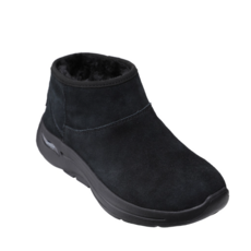 스케쳐스 여성 겨울 가벼운 고워크 아치핏 부츠 따뜻한 신발 푹신한 쿠션 깔끔 심플한 올블랙 #SP0 WS 22W 021