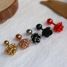 써지컬스틸 로즈장미꽃피어싱M 5컬러