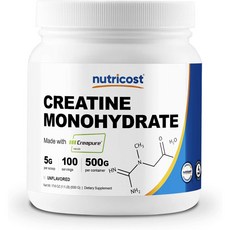 Nutricost 뉴트리코스트 크레아틴 보충제 파우더 500g 2팩