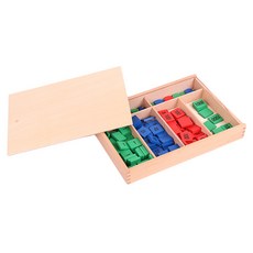 shangren 몬테소리 우표 게임 수학 학습 장난감 아기 유아를위한 교육 보조, 설명, 나무, 멀티 컬러