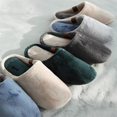 아트박스/보웰 더블 소프트 극세사 거실 실내화(남성용 빅사이즈), 로얄그린
