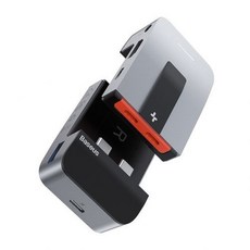 [해외] BASEUS 9 IN 1 USB C 허브 유형 C 허브HDMI RJ45 잭 3.5 MACBOOK PRO 용 멀티 USB 3.0 PD 어댑터 USBC 분배기 유형C USBC, 9 in 1 HUB