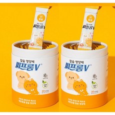 씨프롬 강아지 고양이 칼슘 영양제 뼈 관절 반려 애완 동물 슬개골 칼슘제, 2통(60포 x 2g)