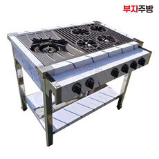 업소용 공간활용렌지 간택기 화구 모음 900 1200 1500 1800 2구 3구 4구 5구 LPG LNG 영업용, 1800 일반 버너 배관 오