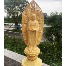 지장보살상 지장보살 불상 목불상 불교상 삼재 소원성취 영가천도 43cm, 단일사이즈, B