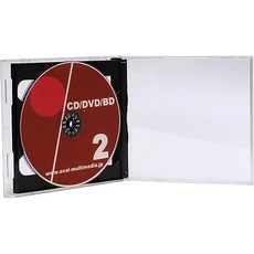 oval multimedia 2Discs CD Case 2 Black 3 Pack Logo Available 10mm Thick Jewel Amazon Delivery, 상품명참조, 1개