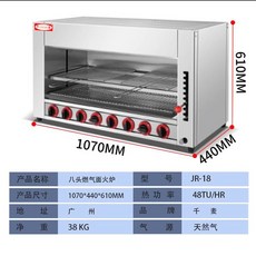 전기 상업용 생선 표면 화재 가스 무연 구이 CX 오븐, 13