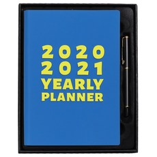 스케줄러 2021년 계획표 다이어리 매일 시간 관리 수첩 365노트 연구 심플 학습 일근무일, T12-선물포장-블루