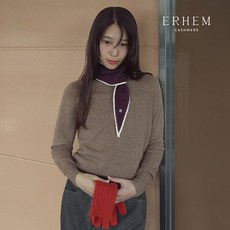 에르헴 24FW 캐시미어100 라운드 풀오버 1종