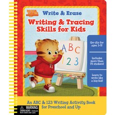 (영문도서) Daniel Tiger Writing & Tracing Skills for Kids Spiral, Cottage Door Press, English, 9781646383436