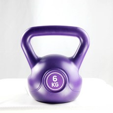 헬스 피트니스 여성 남성 가정용 아령 경기 힙업 플라스틱 주입 공 220KG, 자색 /6킬로그램 /개