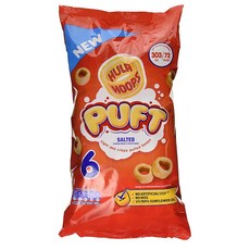 Hula Hoops 훌라훕스 퍼프 솔트 스낵 15g x 6개입, 6개