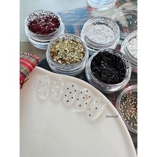고네일 / 보니비 1mm 초미니 별스팽글/ 별 라메 (5컬러) 네일스팽글 글리터, 1개, 5종 세트