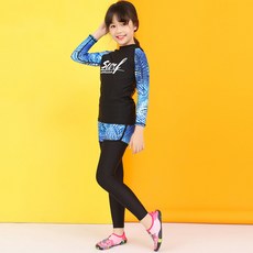프린세스옷장 하와이 여아 남아 초등 래쉬가드 3세트