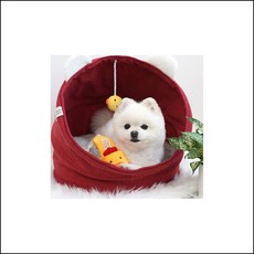 반려동물 병아리 크래들 레드 강아지 양면 하우스 애견용품 강아지우비 고양이모래삽 간식 dmda, 1개