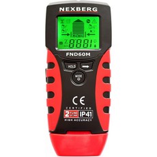 NEXBERG 스터드 파인더 습도계 검출기 월 스캐너 및 금속 검출기 - 벽 스터드 금속 파이프 및 라이브 AC 와이어의 간편한 위, 단일옵션