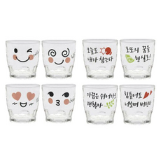 아트웨어 취하는 소주잔 4p + 샐러리 소주잔 4p, 0 8P, 1세트