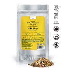 DAVIDsTEA 오가닉 스 로트 구조 루스 리프 티 인후통위한 뿌리 민트 프리미엄 수딩 허브 차 2oz 50g, 선택, 상세설명참조