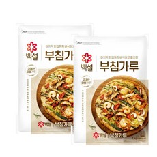 CJ 제일제당 백설 부침가루 1kg 간편한 밀가루대체 부침용 명절음식 2입