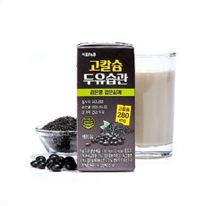 서울에프엔비 고칼슘 두유습관 검은콩 검은참깨, 190ml, 80개