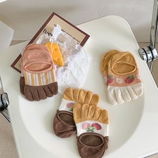 에이블탑 귀여운 패션 면 발가락덧신 양말 3켤레 세트 n220 이블탑 귀여운 패션 면 발가락덧신 양말 3켤레 세트 n220