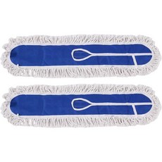 바닥 청소 사무실 차고 경목 창고 공장 몰 2PCS Blue를 위한 36인치 상업용 먼지 걸레 패드, 2개