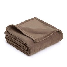 PLUSH BLANKET BY VELLUX - King Heavyweight Micromink Warmest Bedspread Pet-Friendly Bed Bedsp, 1