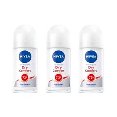 니베아 드라이 컴포트 롤온 데오드란트, 3개, 50ml