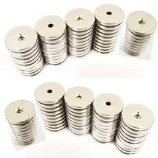 [제이스마그네트] D25x3T(6.5x4.2) 네오디움 원형사라자석, 100p