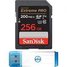 SanDisk Extreme Pro 256GB 메모리 카드 Sony FDRAX53B 4K FDRAX100B 비디오 녹화 캠코더 FDRAX33 핸디캠 카메라 번들Stromboli, 1개