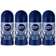 니베아 맨 데오드란트 롤온 쿨킥, 50ml, 4개
