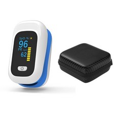 손가락 산소 농도계 디지털 맥박 산소 농도계 혈액 산소 포화도 측정기 손가락 끝 SPO2 PR 모니터 건강 관, 02 Blue OLED_03 스페인