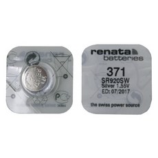 레나타 RENATA 시계배터리 371(SR920SW) - 1알 SILVER 배터리, 1개, 1개