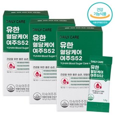 유한양행 유한 혈당케어 여주 S52 미숙 여주 주정 추출 분말 3박스 선물 박스, 486g, 1개