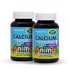 NaturesPlus Animal Parade Sugar-Free Calcium Vanilla Sundae Flavor - 90 Animal-