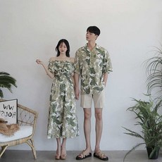커플 해변 비치 웨어 여행 바닷가 여름 시원한 바캉스