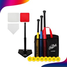 스타스포츠 뉴 티볼세트 고무 WX3000N 배트3개 공8개 루베이스4개 홈베이스1개 고무티볼폴대1개 가방세트