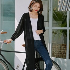 가바바 여성 린넨 가디건 쌀쌀한 장마에도 입기 좋은 데일리 여름 린넨 롱 가디건 G37922
