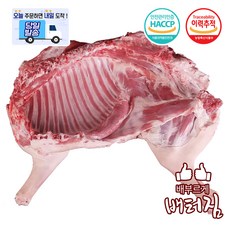(당일출돼지) 껍데기 뼈있는 흑염소 모듬지육 염소, 5kg, 1개