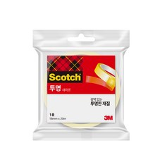 스카치 다용도 테이프 550 리필 3인치, 18mm x 20m, 8개