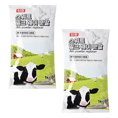 스위트 밀크웨이 분말 1kgx2개제빵용탈지분유대체품, 2개, 1kg