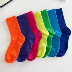 우드피카 비비드 골지 장목 양말 7켤레 1세트