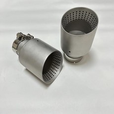 114mm 카 깍지 머플러 스틸 트림 AK 오픈 무광 배기 자동차 스테인리스 대구경 시스템 머플러 101mm, 3) 57mm-101mm, 1개
