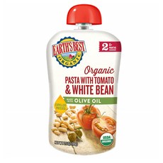 얼스 베스트 2단계 이유식 99g 12개입 파스타 위드 토마토 맛 Earth's Best Organic Stage 2 Baby Food Pasta