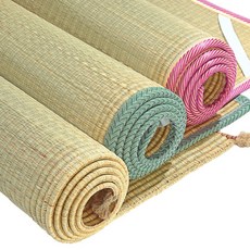 화문석 제사 돗자리 천연 밀짚매트 1.8m/1.5m/1.2m, 스페셜 레드 바인딩 120cmX195cm