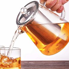 울언니추천샵 내열유리 차포트 950ML 차여과기, 1개