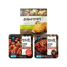 피코크 순희네빈대떡 400g+안주야 직화 불막창 160g+안주야 직화 무뼈닭발 160g, 단품, 단품