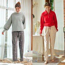 [KT알파쇼핑][피트인] 여성 밍크벨벳 수면바지 1종